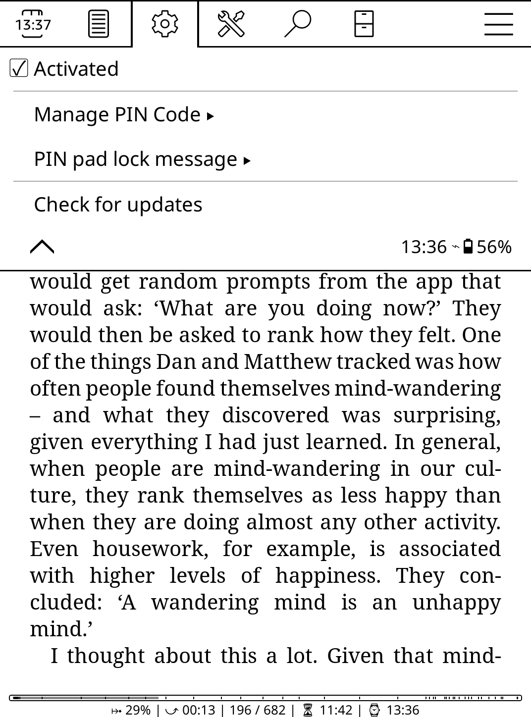 Menu Entry Screenshot